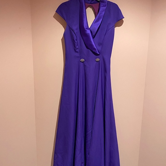 Vintage 90s purple gown - Picture 3 of 5